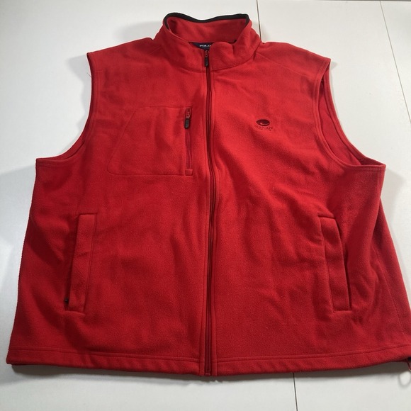 Ralph Lauren Other - Polo Golf Ralph Lauren Vest 2XL Seascape Club Fleece Full Zip Preppy Red